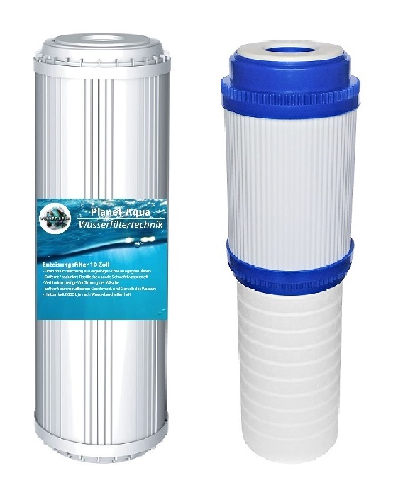 Kombi Filter Sediment & Aktivkohle 10 Zoll Brunnen Pumpe Wasser Eisenfilter 