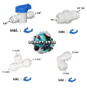 Filtergehäuse 10 Zoll weiß mit 1/4 Wasseranschluß, Filter Gehäuse als  Wasserfilter Osmoseanlage Umkehrosmose Osmose Filteranlage Trinkwasser  Anlage