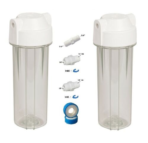 Zubehör Wasserfilter Osmoseanlage Umkehrosmose Osmose 2x Filtergehäuse 10 Zoll Zubehör Wasserfilter Osmoseanlage Umkehrosmose Osmose 2x Filtergehäuse 10 Zoll