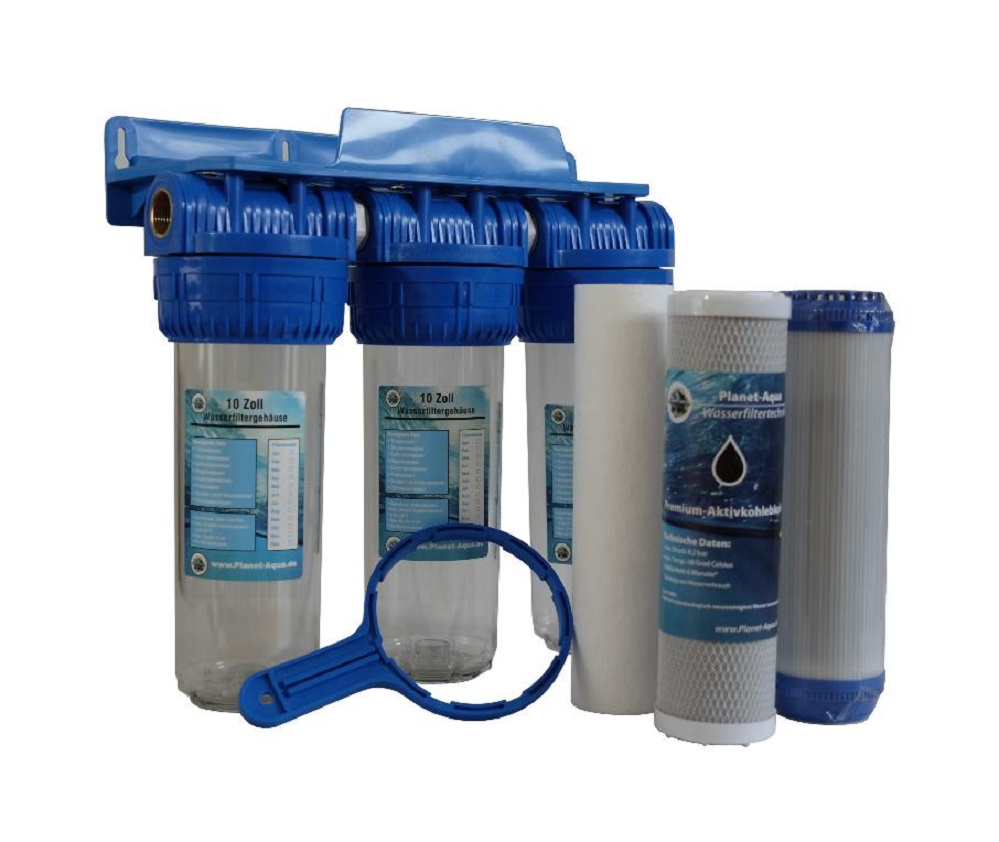 Wasserfilter Anlage Tio-6 gegen Gerüche, Bakterien und Trübungen
