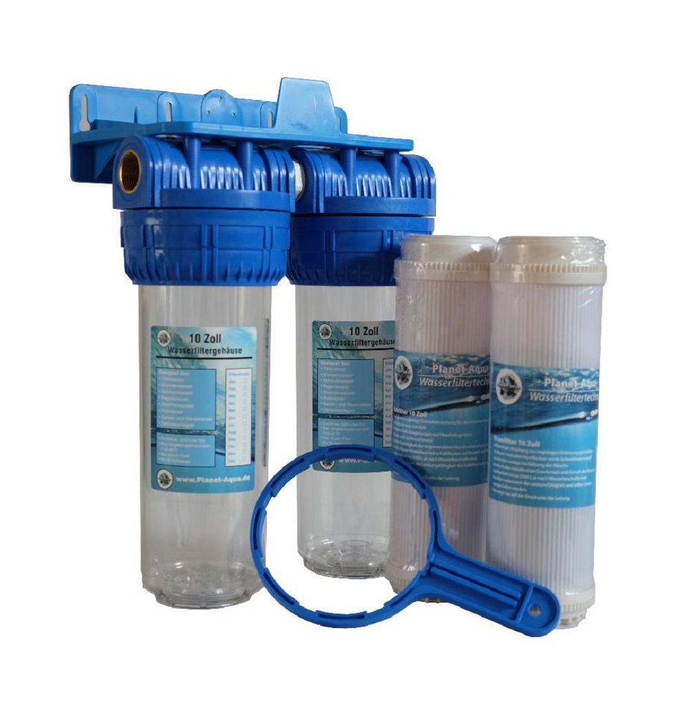 Wasserfilteranlage DUOM mit Ersatzfilter und Technik