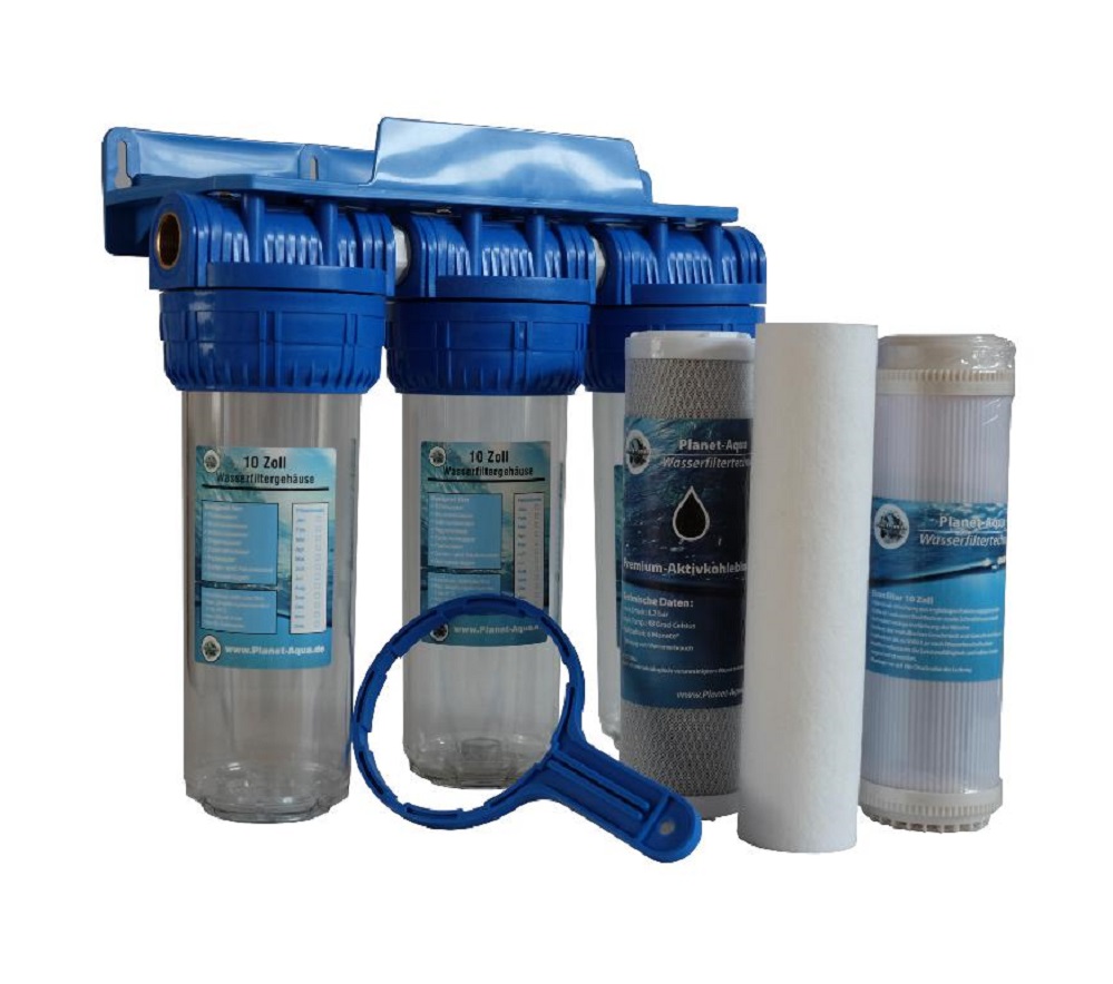 Wasserfiltergehäuse Vorfilter Aktivkohleblock Kalkfilter Trinkwasser Küche