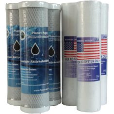 Ersatz Vorfilter Wasserfilter Set 10 Zoll 2-teilig- Aktivkohle-Blockfilter + Sediment-Schaumfilter