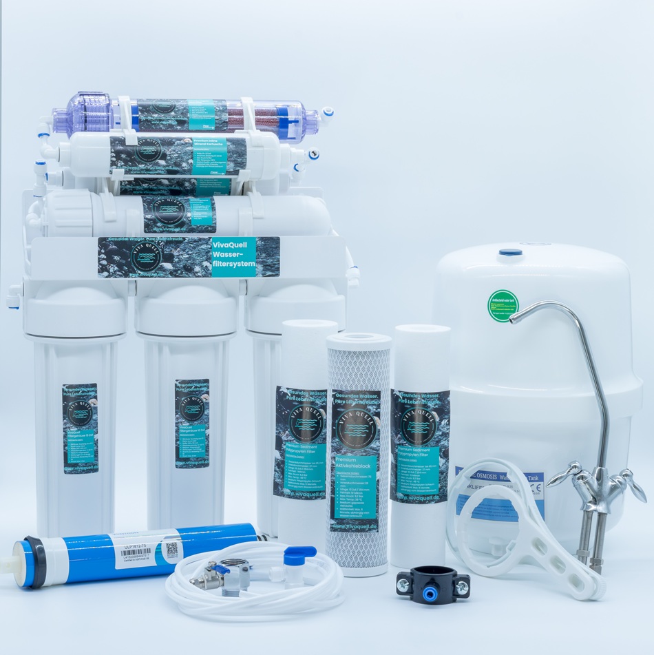 7 Stufen Osmoseanlage mit 34 Adapter